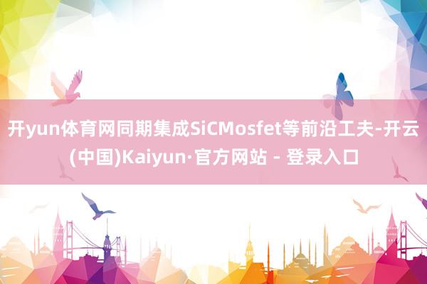 开yun体育网同期集成SiCMosfet等前沿工夫-开云(中国)Kaiyun·官方网站 - 登录入口