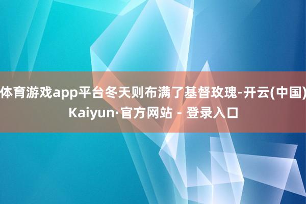 体育游戏app平台冬天则布满了基督玫瑰-开云(中国)Kaiyun·官方网站 - 登录入口